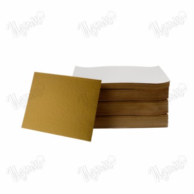 Подложка двухсторонняя, прямоугольная, Золото/Серебро (0,8 мм), 160*225 мм.