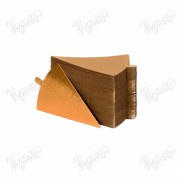 Подложка двухсторонняя, треугольник с держателем,Золото/Золото (0,8 мм), 120*90 мм.