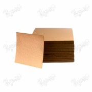 Подложка односторонняя квадратная Золото (0,8 мм), 220*220 мм