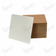 Подложка квадратная, усиленная, Золото/Белая (1,5 мм), 220*220 мм.