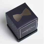 Коробка под капкейк For best man 9 × 10 × 9 см , без ложемента.