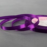 Лента атласная, 10 мм × 23 ± 1 м, цвет фиолетовый №46