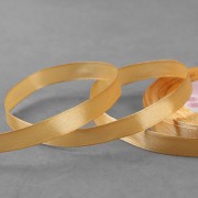 Лента атласная, 10 мм × 23 ± 1 м, цвет золотисто-бежевый №56