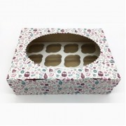 Коробка для 12 маффинов "Sweet" ,