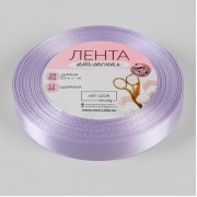 Лента атласная, 12 мм × 23 ± 1 м, цвет нежно-сиреневый №44