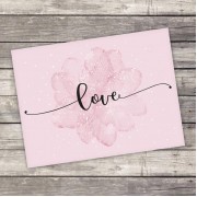 Открытка-комплимент Love, 8 × 6 см.