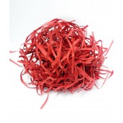 Бумажная стружка (наполнитель) , КРАСНАЯ, 50 г.