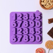 Форма для шоколада «Цифры», 16×16×2 см, 20 ячеек, цвет МИКС
