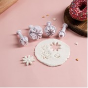 Набор плунжеров кондитерских «Цветы.Гербера», 4 шт, ( 3,4 см-2,6-1,8-1,4 см) 3800865