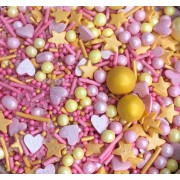 Посыпка сахарная Kira Kiss, МИКС розовый, 30 г.