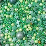 Посыпка сахарная, МИКС зелёный, 30 г.