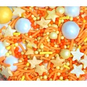 Посыпка сахарная, МИКС жёлто-оранжевый, 30 г.