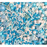 Посыпка сахарная Kira Kiss, МИКС бело-голубой, 30 г.