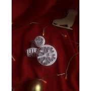 Набор плунжеров кондитерских Доляна «Снежинка», 3 шт