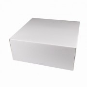 Коробка для тортов БЕЛАЯ БЕЗ ОКНА 255*255*105 мм.