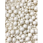 Драже зерновое взорванные зерна риса "Жемчуг Микс" Белый  №254, 50 г.