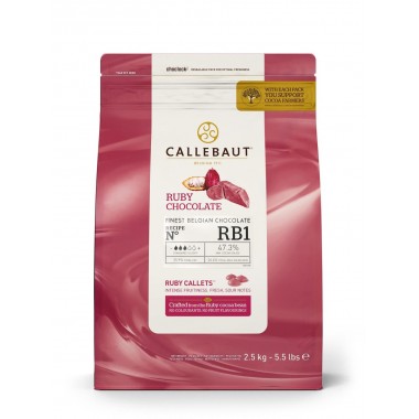 Шоколад розовый Ruby Callebaut , 100 г