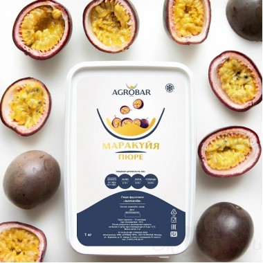 Пюре Маракуйя AGROBAR без сахара, 1 кг (замороженное) Пюре Маракуйя AGROBAR без сахара, 1 кг (замороженное)