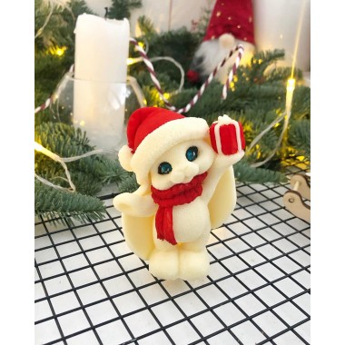 Силиконовый молд для шоколада "Зайка в шапке" 9*7 см (140 г)