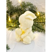 Силиконовый молд для шоколада Зайка с зайчонком 8 см (90 г)