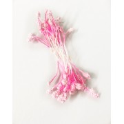 Тычинки для цветов СВЕТЛО-РОЗОВЫЕ двухсторонние, 23- 25 шт