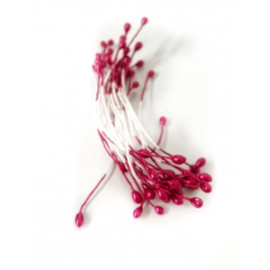 Тычинки для цветов КРАСНЫЕ круглые двухсторонние, 23- 25 шт Тычинки для цветов КРАСНЫЕ круглые двухсторонние, 23- 25 шт