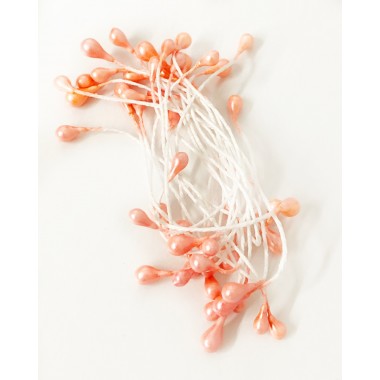 Тычинки для цветов ОРАНЖЕВЫЕ круглые двухсторонние, 20 шт Тычинки для цветов ОРАНЖЕВЫЕ круглые двухсторонние, 20 шт