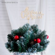 Топпер "С новым годом. Шапка" , 15х10 см