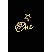 Топпер One см 5*8 см боковой из оргстекла (золото)