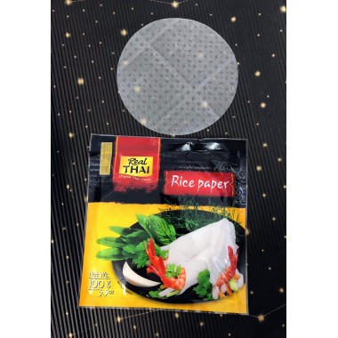 Рисовая бумага диаметром 16 см, (в упаковке примерно 20 шт), 1 уп.
