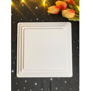 Подложка мдф белая 2,5-3 мм квадратная 140*140 мм,  1 шт