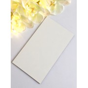 Подложка мдф белая 2,5-3 мм прямоугольная 140*250 мм, 1 шт.