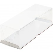 Коробка для рулета  Белая 300*100*90 мм ,с пластиковым куполом, 1 шт.