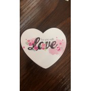 Открытка-комплимент «For you with Love», сердце, 8 × 6 см