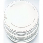 Подложка белая мдф 2,5-3 мм, с гравировкой, 1 шт (под заказ 2-3 дня), 180 мм