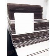 Подложка мдф белая прямоугольная  300*400 мм, 2,5-3 мм, гладкая , 5 шт.