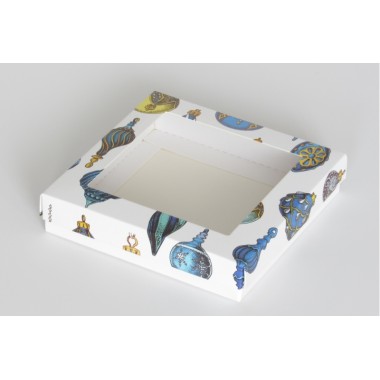 КОРОБКА на 7 печений 15*15*3 см Елочные игрушки КОРОБКА на 7 печений 15*15*3 см Елочные игрушки