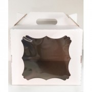 Коробка-чемодан 240*240*240 мм с окном (гофрокартон),10 шт