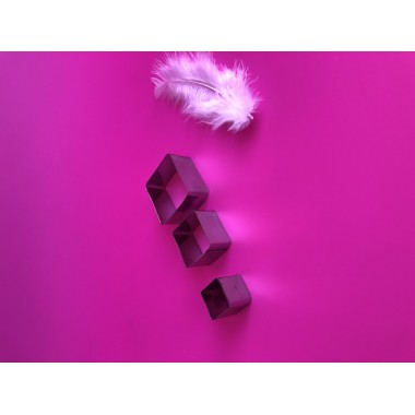 Вырубка (резак, каттер) "Квадрат", 3 шт Вырубка (резак, каттер) "Квадрат", 3 шт