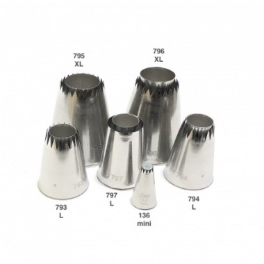 Кондитерская насадка Султан №796 XL, выступ, 1 шт Кондитерская насадка Султан №796 XL, выступ, 1 шт