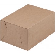 Коробка крафт 150*110*75 мм без окошка для пирожных, 1 шт (новинка)