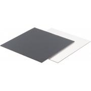 Подложка Чёрная/Белая, (2,5 мм), 280*280 мм. квадратная, усиленная, двухсторонняя,