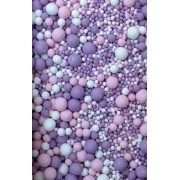 Драже зерновое в цветной кондитерской глазури (розовое, сиреневое, белоснежное) №086М, 50 г.