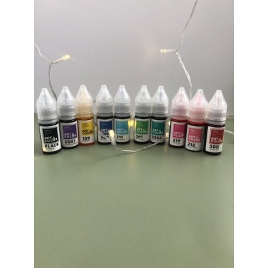 Набор красителей жирорастворимых гелевых Art Color ( Choco), 10 мл, 10 шт Набор красителей жирорастворимых гелевых Art Color ( Choco), 10 мл, 10 шт