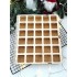 Коробка для пряников 30*27*4 см (ячейка 4,5 см) Адвент-календарь, 1 шт (под заказ за 2 дня)
