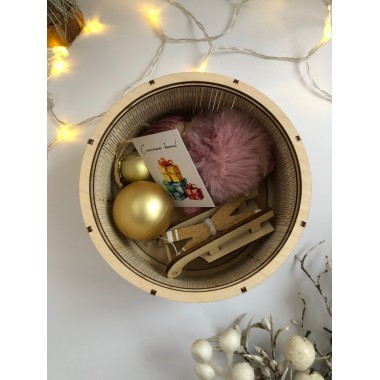Коробка круглая для подарка 15*9 см , 1 шт (под заказ за 2 дня) Коробка круглая для подарка 15*9 см , 1 шт (под заказ за 2 дня)