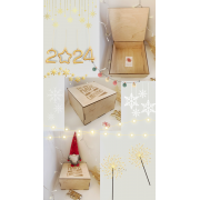 Коробка для подарка 20*20*11 см "The Magic of Cristmas", 1 шт (под заказ за 2 дня)