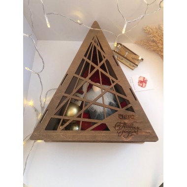 Коробка  для подарка 25*30*9 см "Ёлочка" , 1 шт (под заказ за 2 дня)