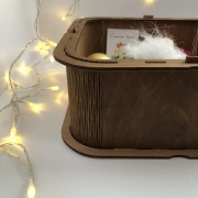 Коробка 23*23*10 см "Внутри находится подарок" , 1 шт (под заказ за 2 дня)