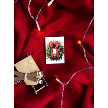 Мини открытка "Венок" 5*7 см, 1 шт